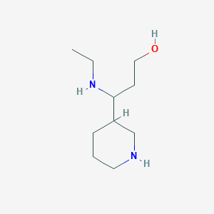 3-(Ethylamino)-3-(piperidin-3-yl)propan-1-ol