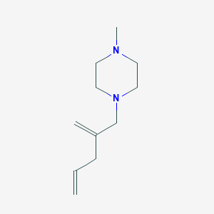 molecular formula C11H20N2 B13961085 1-Methyl-4-(2-methylidenepent-4-EN-1-YL)piperazine CAS No. 91211-40-4