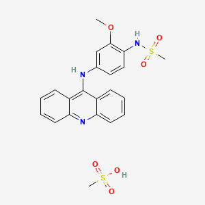 molecular formula C22H23N3O6S2 B13961099 o-AMSA monomethanesulfonate CAS No. 57164-86-0