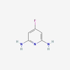 molecular formula C5H6FN3 B1396110 4-Fluoropyridine-2,6-diamine CAS No. 911424-17-4