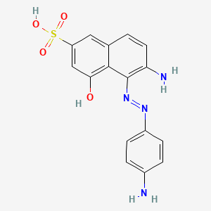 6-Amino-5-((4-aminophenyl)azo)-4-hydroxynaphthalene-2-sulphonic acid