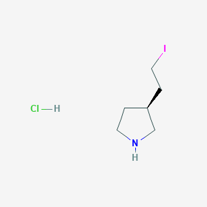 (S)-3-(2-iodoethyl)pyrrolidine hydrochloride