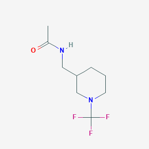 molecular formula C9H15F3N2O B13961123 N-((1-(trifluoromethyl)piperidin-3-yl)methyl)acetamide 