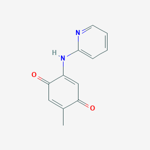 molecular formula C12H10N2O2 B13961155 2,5-Cyclohexadiene-1,4-dione, 2-methyl-5-(2-pyridinylamino)-(9CI) CAS No. 625839-53-4