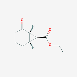 molecular formula C10H14O3 B1396117 Ethyl (1a,6a,7a)-2-oxo-bicyclo-[4.1.0]heptane-7-carboxylate CAS No. 123880-22-8