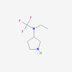 molecular formula C7H13F3N2 B13961180 N-ethyl-N-(trifluoromethyl)pyrrolidin-3-amine 