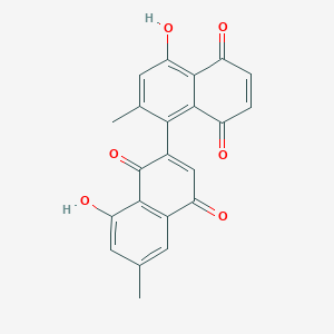 molecular formula C22H14O6 B13961187 Neodiospyrin CAS No. 33916-25-5