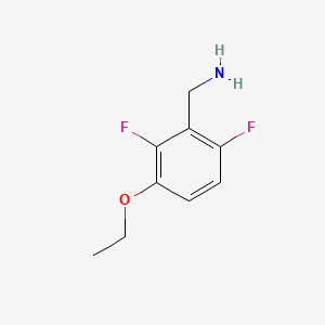 molecular formula C9H11F2NO B1396120 3-Ethoxy-2,6-difluorobenzylamine CAS No. 1092461-29-4