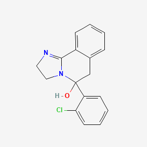 2,3,5,6-Tetrahydro-5-(2-chlorophenyl)-imidazo(2,1-a)isoquinolin-5-ol