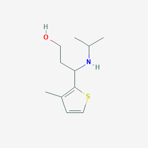 3-(Isopropylamino)-3-(3-methylthiophen-2-yl)propan-1-ol