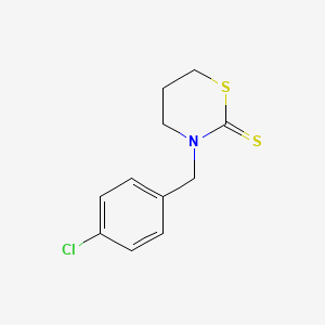 3-[(4-Chlorophenyl)methyl]-1,3-thiazinane-2-thione