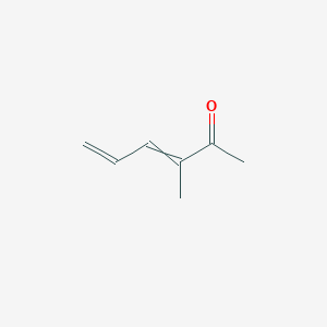 molecular formula C7H10O B13961241 3-Methylhexa-3,5-dien-2-one CAS No. 20432-47-7