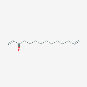 molecular formula C14H24O B13961250 Tetradecadien-3-one,1,13- CAS No. 58879-40-6