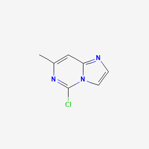 molecular formula C7H6ClN3 B1396126 5-Chloro-7-methylimidazo[1,2-c]pyrimidine CAS No. 1260848-61-0