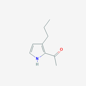 molecular formula C9H13NO B13961263 1-(3-propyl-1H-pyrrol-2-yl)ethanone 