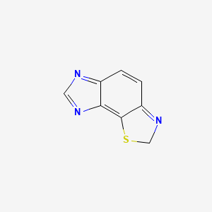 molecular formula C8H5N3S B13961264 2H-Imidazo[4,5-g][1,3]benzothiazole CAS No. 211-23-4