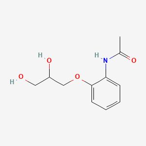 molecular formula C11H15NO4 B13961272 2'-(2,3-Dihydroxypropoxy)acetanilide CAS No. 63905-15-7