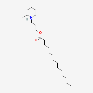 Tetradecanoic acid, 3-(2'-methylpiperidino)propyl ester