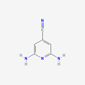 molecular formula C6H6N4 B1396132 2,6-Diaminoisonicotinonitrile CAS No. 1158785-01-3