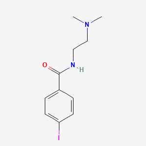 molecular formula C11H15IN2O B13961330 N-(2-dimethylaminoethyl)-4-iodo-benzamide CAS No. 6217-59-0