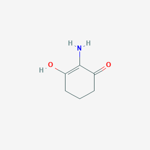 molecular formula C6H9NO2 B13961348 2-Amino-3-hydroxy-2-cyclohexen-1-one CAS No. 344243-18-1