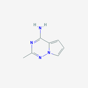 molecular formula C7H8N4 B1396135 2-Methylpyrrolo[2,1-f][1,2,4]triazin-4-amine CAS No. 937047-44-4