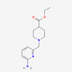 Ethyl 1-((6-aminopyridin-2-yl)methyl)piperidine-4-carboxylate