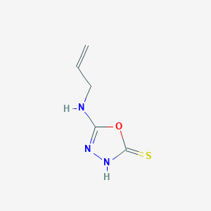 molecular formula C5H7N3OS B13961442 5-(Prop-2-en-1-ylamino)-1,3,4-oxadiazole-2-thiol 