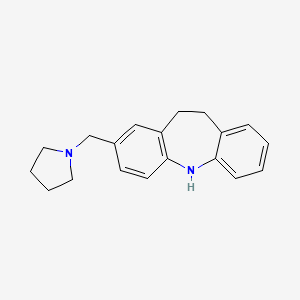 5H-Dibenz(b,f)azepine, 10,11-dihydro-2-(1-pyrrolidinylmethyl)-