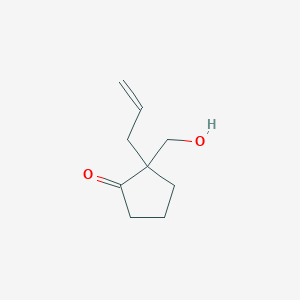 2-(Hydroxymethyl)-2-prop-2-enylcyclopentan-1-one