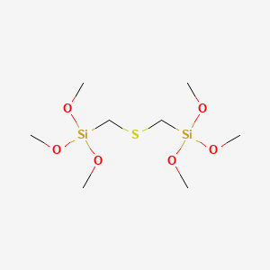 molecular formula C8H22O6SSi2 B13961486 Sulfide, bis(trimethoxysilylmethyl) CAS No. 60764-84-3