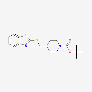 4-(Benzothiazol-2-ylsulfanylmethyl)-piperidine-1-carboxylic acid tert-butyl ester