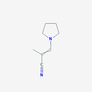 2-Methyl-3-(pyrrolidin-1-yl)prop-2-enenitrile