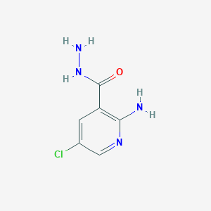 molecular formula C6H7ClN4O B1396153 2-Amino-5-chloronicotinohydrazide CAS No. 1314959-58-4