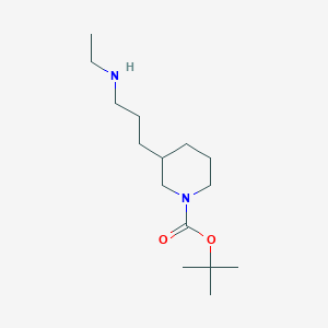 tert-Butyl 3-(3-(ethylamino)propyl)piperidine-1-carboxylate