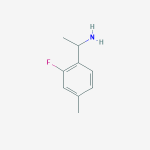 molecular formula C9H12FN B1396155 1-(2-氟-4-甲基苯基)乙胺 CAS No. 1270514-56-1