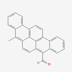 molecular formula C26H16O B13961593 BENZO(rst)PENTAPHENE-5-CARBOXALDEHYDE, 8-METHYL- CAS No. 63040-56-2