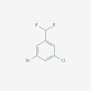 molecular formula C7H4BrClF2 B1396160 1-溴-3-氯-5-(二氟甲基)苯 CAS No. 1261580-23-7