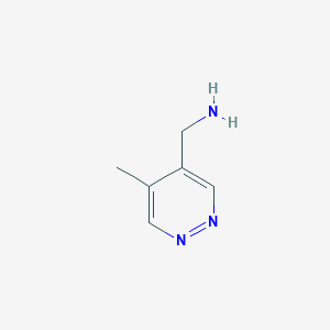 molecular formula C6H9N3 B1396162 4-Aminomethyl-5-methylpyridazine CAS No. 1149586-58-2