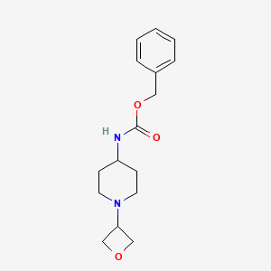 molecular formula C16H22N2O3 B1396163 Benzyl 1-(oxetan-3-yl)piperidin-4-yl carbamate CAS No. 1349716-55-7