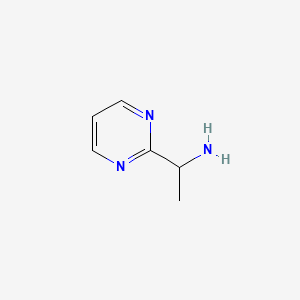 molecular formula C6H9N3 B1396164 1-(嘧啶-2-基)乙胺 CAS No. 944906-24-5
