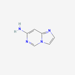molecular formula C6H6N4 B1396175 Imidazo[1,2-c]pyrimidin-7-amine CAS No. 1229383-37-2