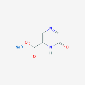 molecular formula C5H3N2NaO3 B1396176 6-羟基吡嗪-2-羧酸钠 CAS No. 1314975-91-1