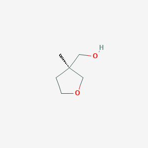 molecular formula C6H12O2 B1396190 (S)-(3-甲基四氢呋喃-3-基)甲醇 CAS No. 1123786-92-4