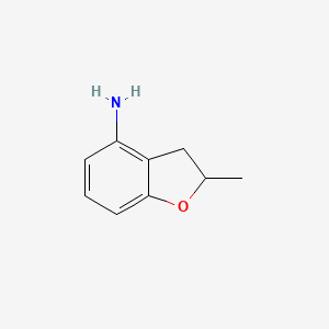 molecular formula C9H11NO B1396195 2-Methyl-2,3-dihydrobenzofuran-4-amine CAS No. 849148-79-4
