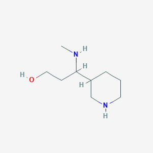 3-(Methylamino)-3-(piperidin-3-yl)propan-1-ol