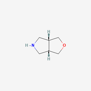 molecular formula C6H11NO B1396204 (3aR,6aS)-rel-六氢-1H-呋喃[3,4-c]吡咯 CAS No. 55129-05-0