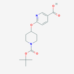 6-[[1-[(1,1-Dimethylethoxy)carbonyl]-4-piperidinyl]oxy]-3-pyridinecarboxylic acid