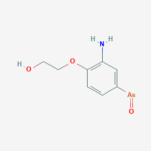 Arsine oxide, (3-amino-4-(2-hydroxyethoxy)phenyl)-