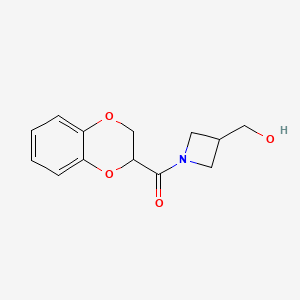 (2,3-Dihydrobenzo[b][1,4]dioxin-2-yl)(3-(hydroxymethyl)azetidin-1-yl)methanone